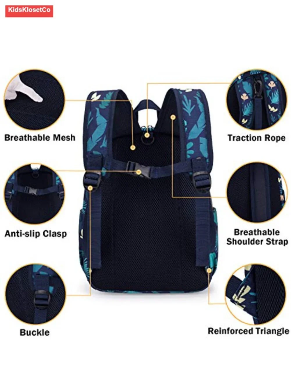 Toddler Backpack with Safety Harness Leash, Waterproof, Lightweight, Zoo Animal